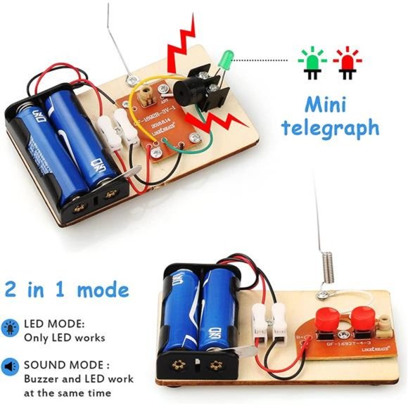5 Set STEM Kits, Wooden Building Kits, Assembly 3D Puzzles for Kids Ages 8-12 - Picture 5 of 6
